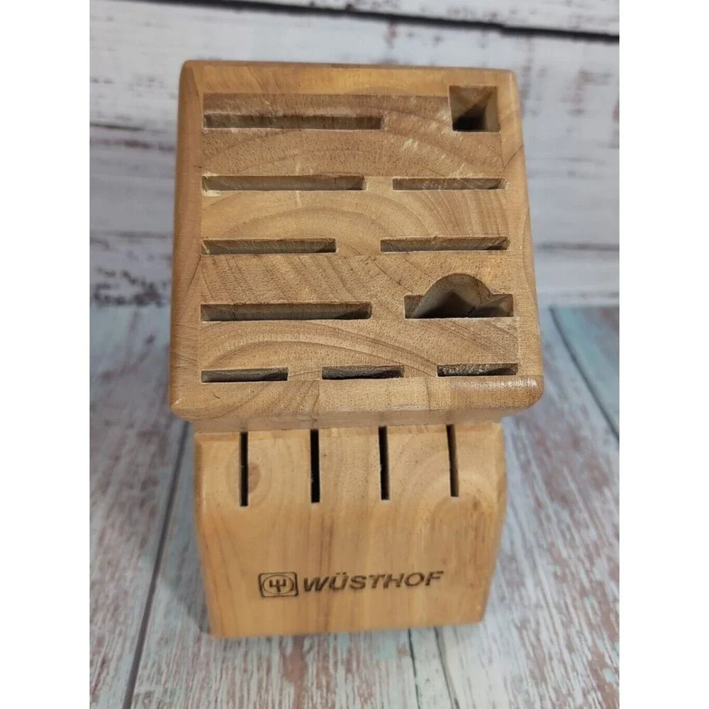 Wusthof 15 Slot Wooden Knife Block - Picture 5 of 13